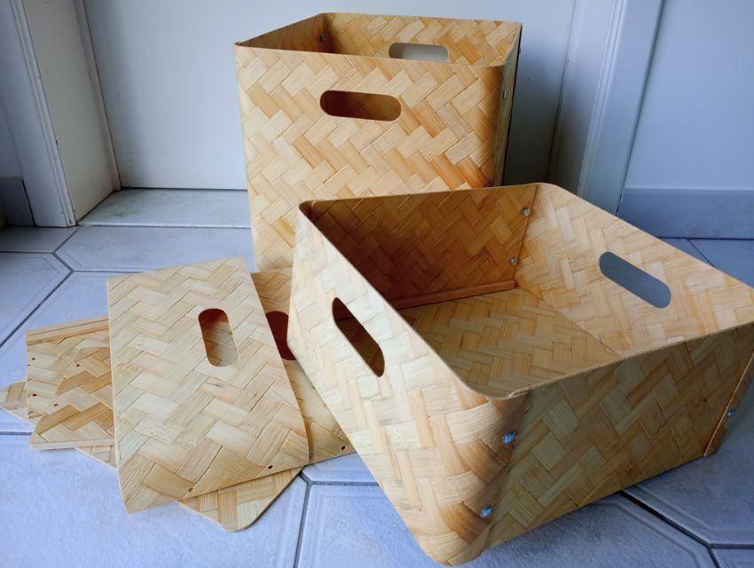 Paniers/boîtes de rangement (16/12€), Enlèvement, Neuf, Autres matériaux, Moins de 50 cm
