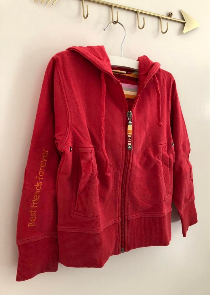 rood rits vestje hoodie Ketnet 104, Gebruikt, Meisje, Trui of Vest, Ophalen of Verzenden