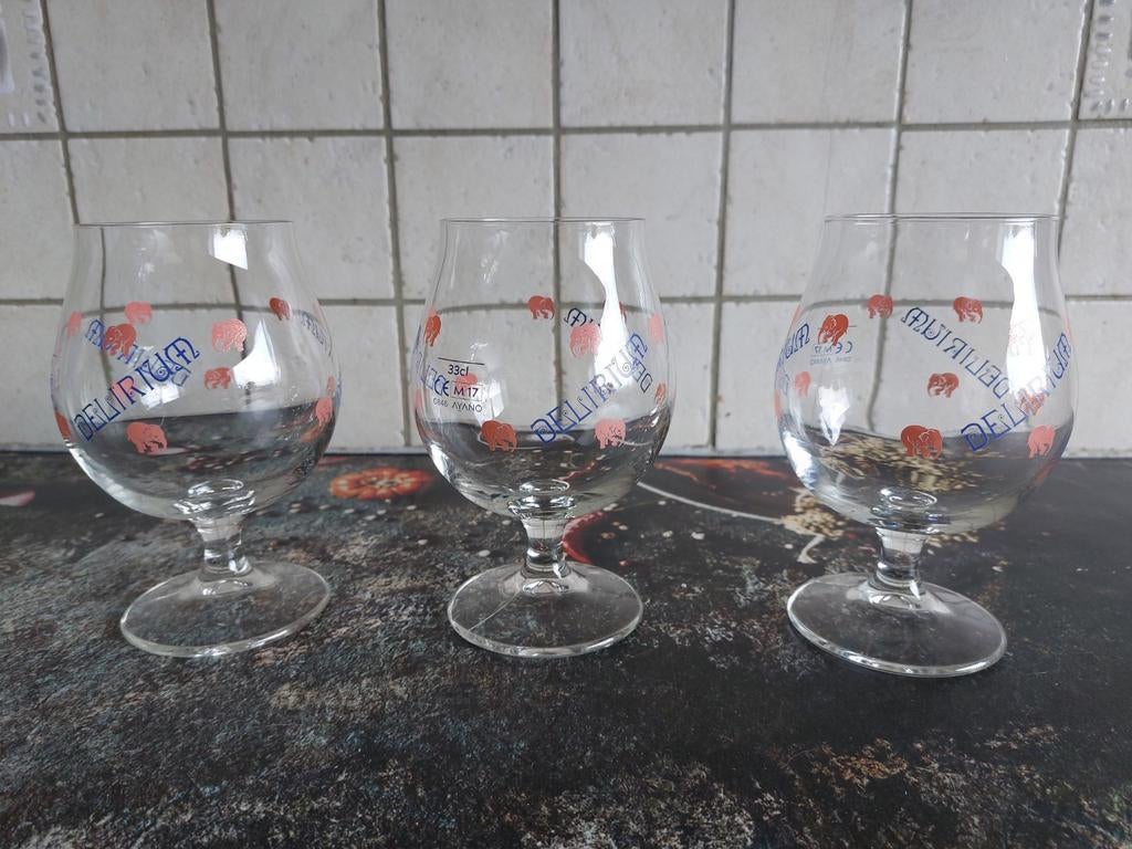 Verres à bière Delirium, Enlèvement ou Envoi, Comme neuf, Verre à bière