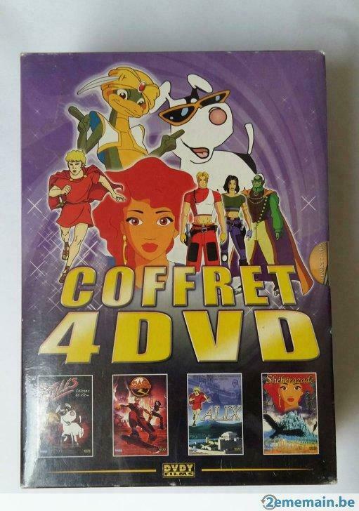 Coffret 4 DVD Dessins Animés neuf sous blister, CD & DVD, DVD | Enfants & Jeunesse, Neuf, dans son emballage, Coffret, Tous les âges