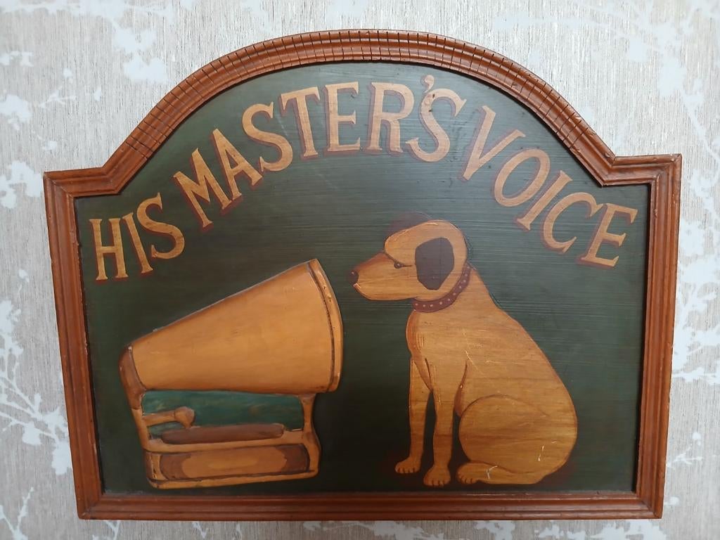 His masters voice reliefbord, Enlèvement, Comme neuf