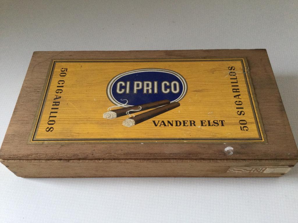 Ciprico Vander Elst houten sigarenkistje, Verzamelen, Ophalen of Verzenden, Gebruikt
