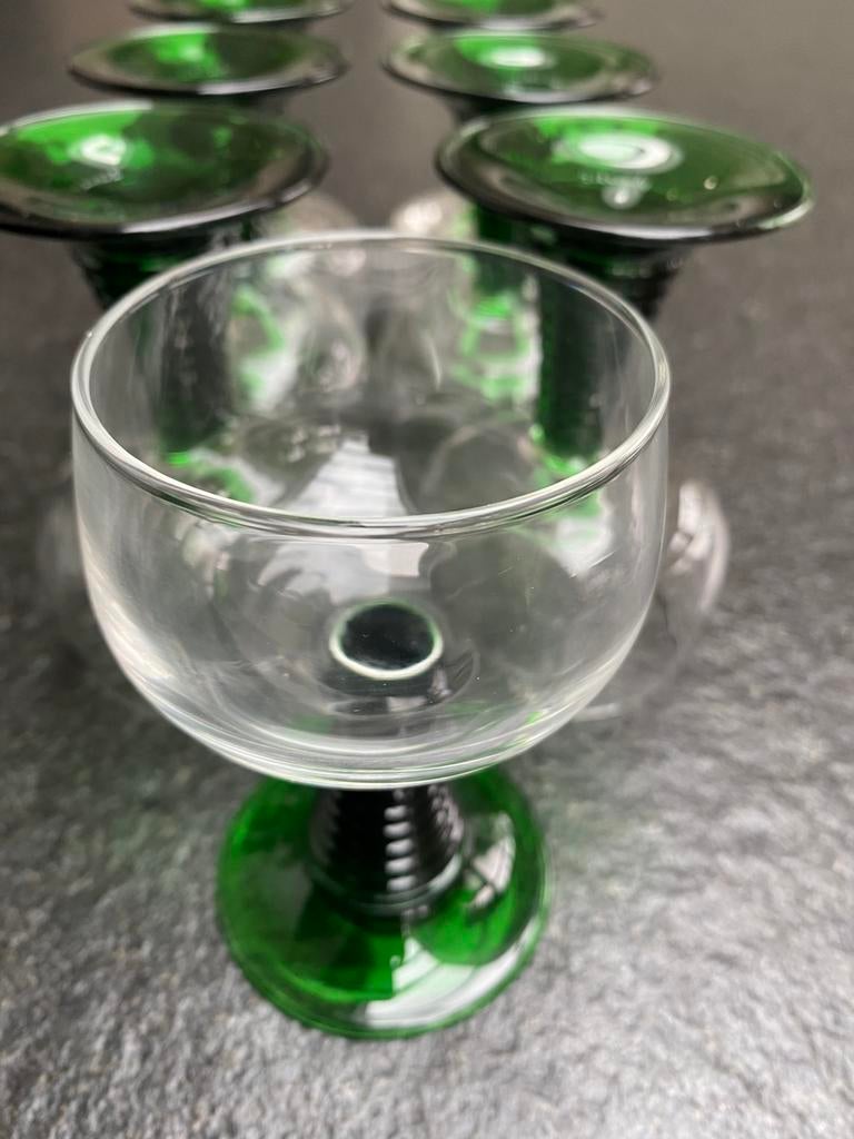 Wijnglazen Moezel, Verzamelen, Glas en Drinkglazen, Ophalen, Gebruikt