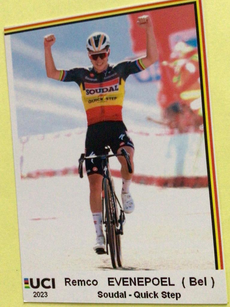 Wielerkaart 2023  bk team quick step remco evenepoel  signe, Envoi, Comme neuf