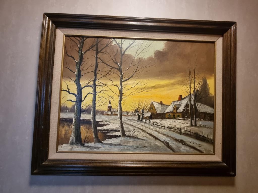 Winterlandschap, Ophalen