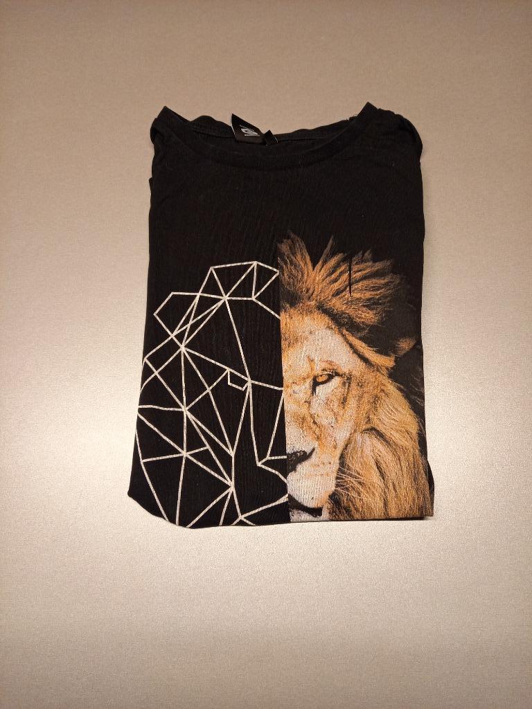 Zwarte t-shirt leeuwenkop S, Vêtements | Hommes, Enlèvement ou Envoi, Comme neuf, Coolcat, Taille 46 (S) ou plus petite