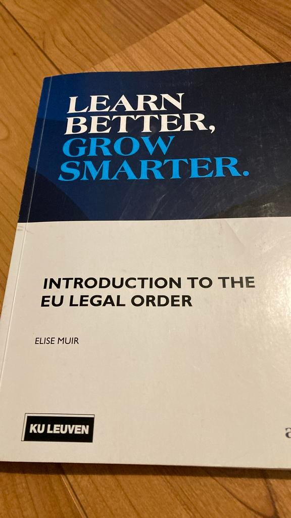 Elise Muir - INTRODUCTION TO THE EU LEGAL ORDER, Ophalen of Verzenden, Gelezen, Elise Muir