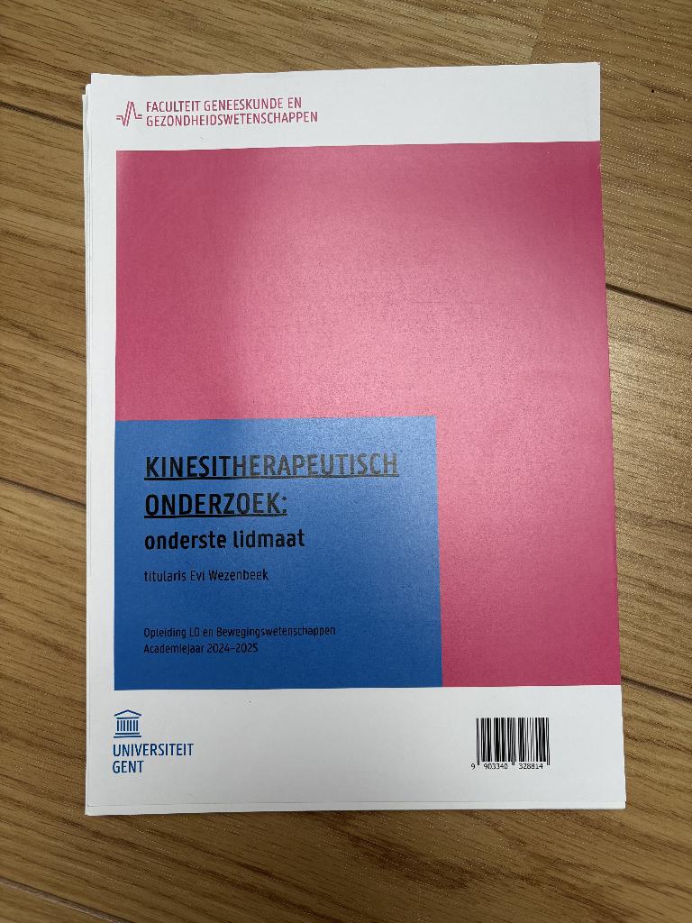 Kinesitherapeutisch onderzoek: onderste lidmaat, Livres, Livres d'étude & Cours, Enlèvement ou Envoi, Comme neuf, Enseignement supérieur