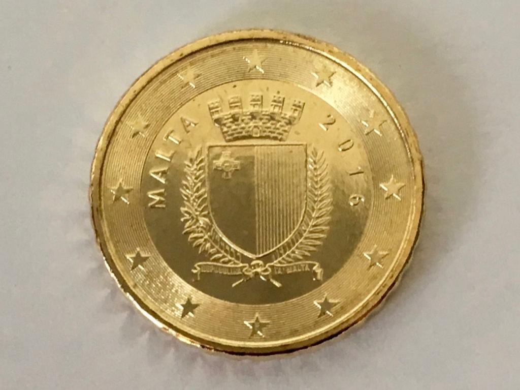 Malta 2016 10 Eurocent UNC, Envoi, Malte, 10 centimes, Monnaie en vrac