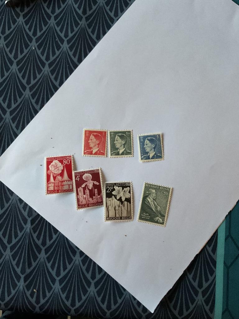 Timbres belges 961 à 963**, Timbres & Monnaies, Enlèvement ou Envoi, Timbre-poste