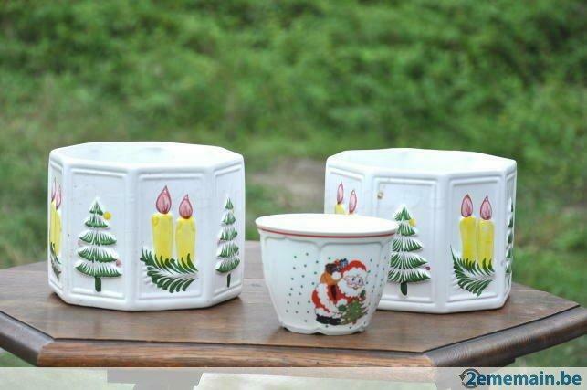 3 cache pots decor de noel, Enlèvement ou Envoi, Utilisé