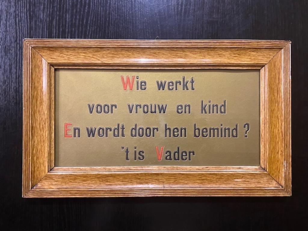 Vintage oude spreuk over VADER, Ophalen of Verzenden