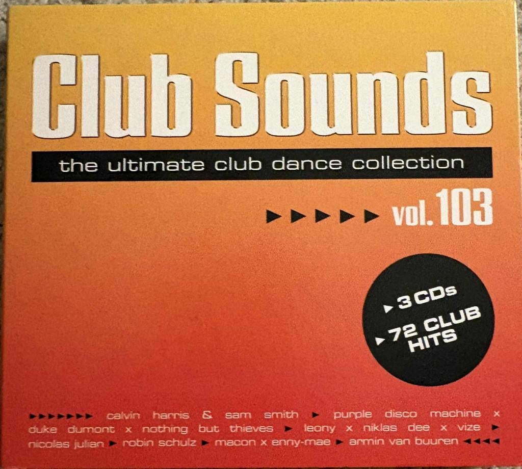 Club Sounds Volume 103 (72 Club Hits) (3 CD), CD & DVD, CD | Dance & House, Enlèvement ou Envoi, Comme neuf, Dance populaire