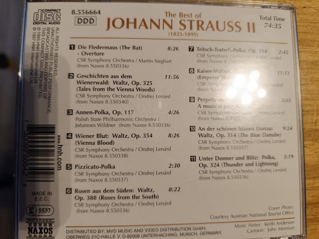 Johann Strauss II le meilleur de, Enlèvement ou Envoi, Comme neuf