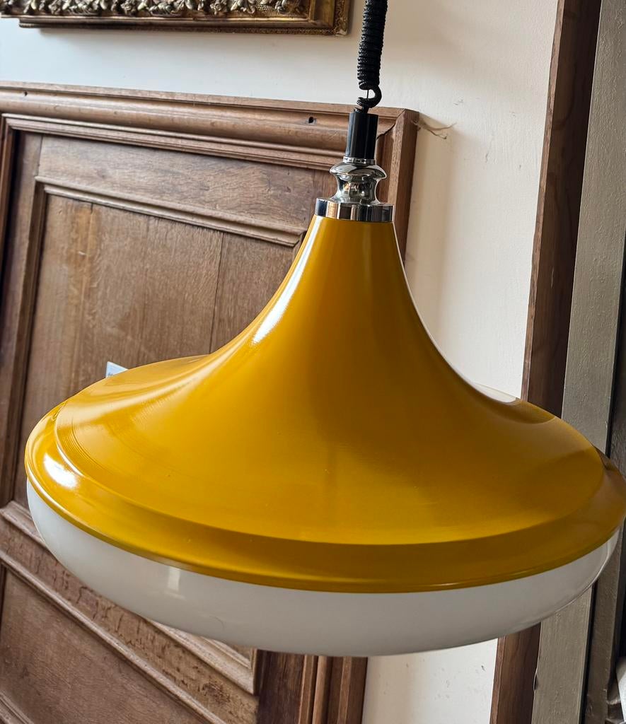 1970 Ufo Space Age hanglamp, Ophalen, Gebruikt, Overige materialen, Ufo Space Age 1970