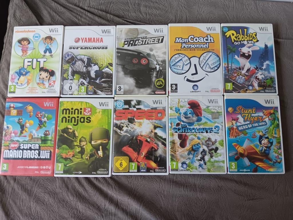 Lots de jeux Wii, Enlèvement ou Envoi, Comme neuf