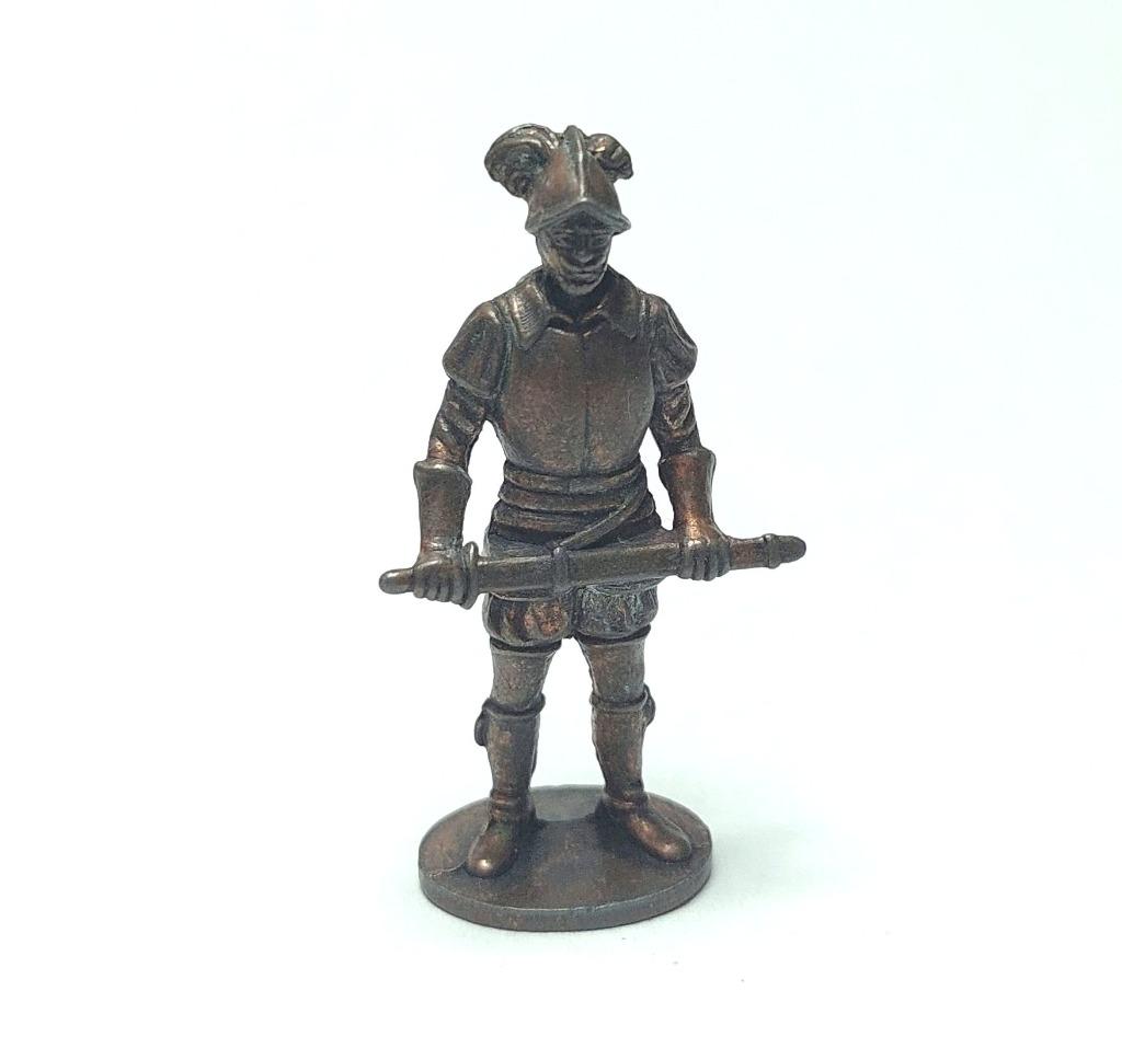 Metal Soldaten 14 - 16 Hahrhundert n 3 Pikenier Kupfer, Collections, Œufs à surprise, Utilisé, Figurines, Enlèvement ou Envoi