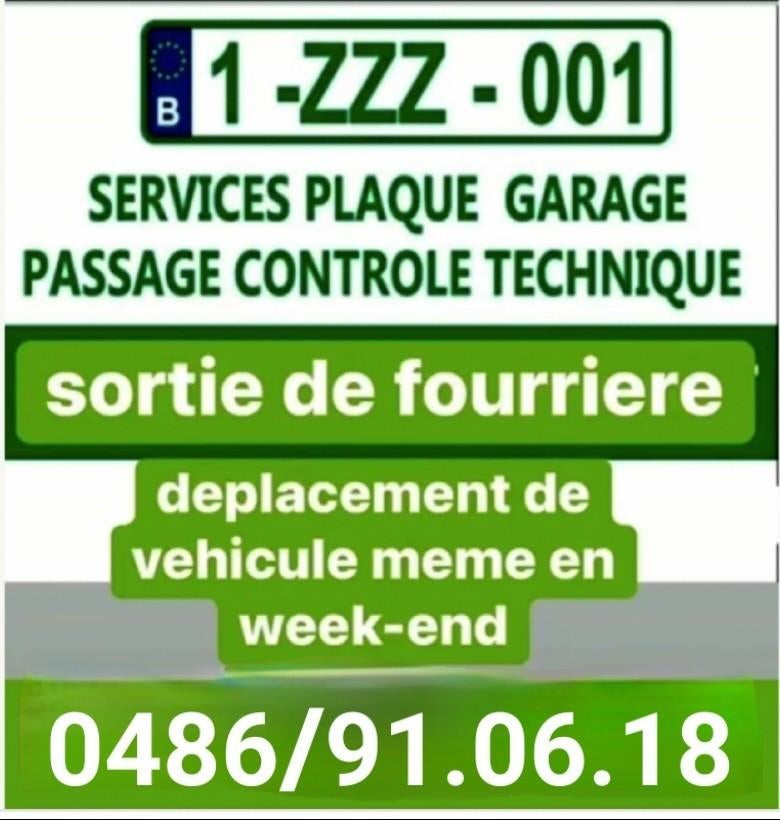 Passage contrôle technique service plaque Z, 24-uursservice, Overige werkzaamheden
