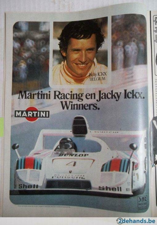 advertentie Jacky Ickx, Ophalen of Verzenden, Gebruikt