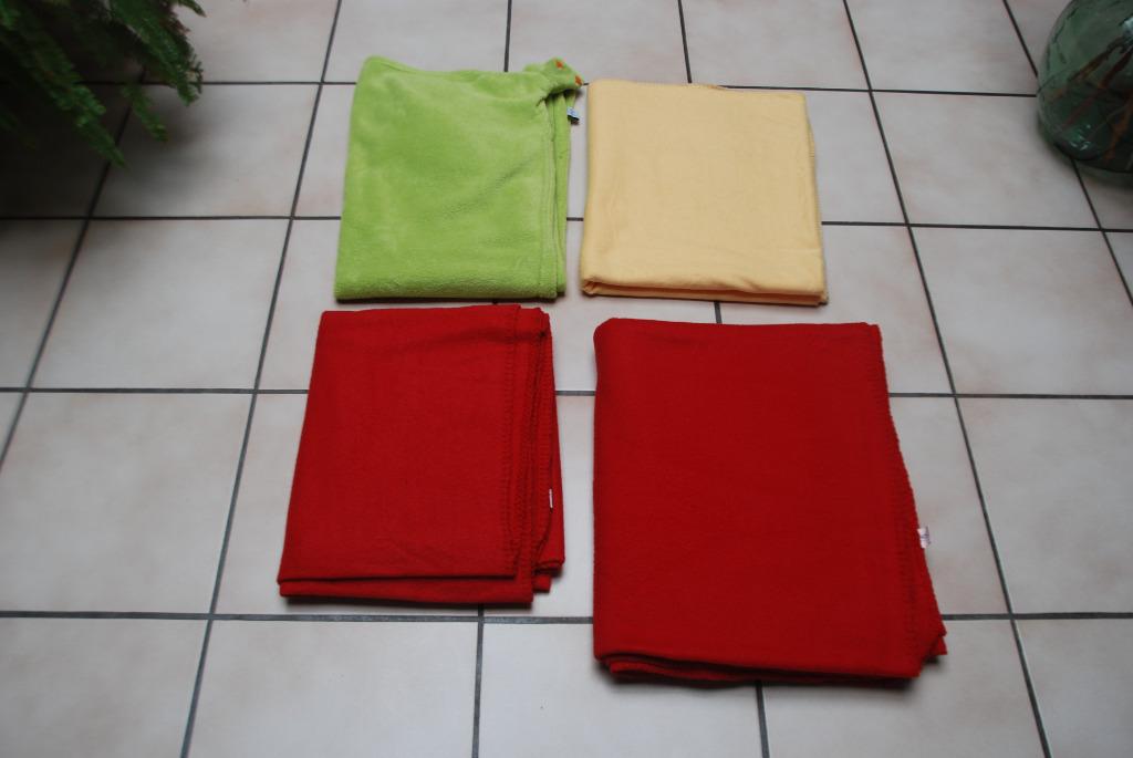 Différents plaids en polar à 3€ pièce Très bon état!, Enlèvement ou Envoi, Utilisé