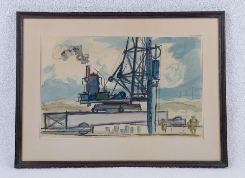 Aquarel Mart Kempers, Ophalen