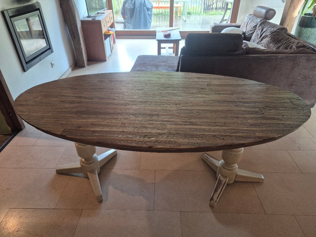 Eettafel, Ophalen, Gebruikt, 50 tot 100 cm, 150 tot 200 cm