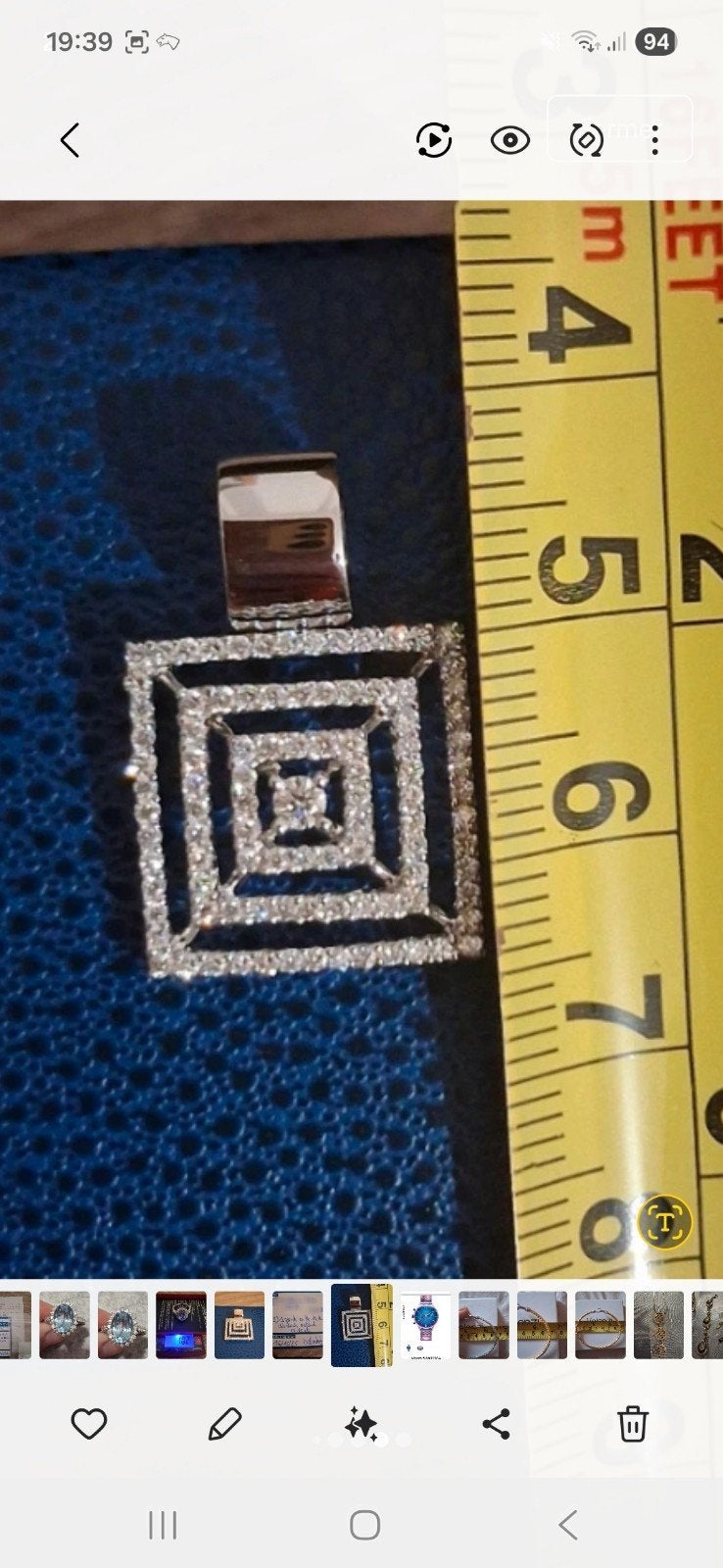 Pendentif or 18k diamants NEUF, Handtassen en Accessoires, Kettinghangers, Overige voorstellingen, Wit, Nieuw, Ophalen of Verzenden