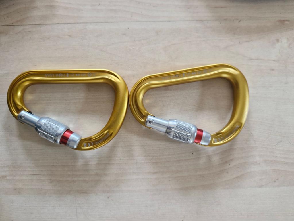 2 Petzl attache sl hms musketon/carabiner  nieuw, Enlèvement