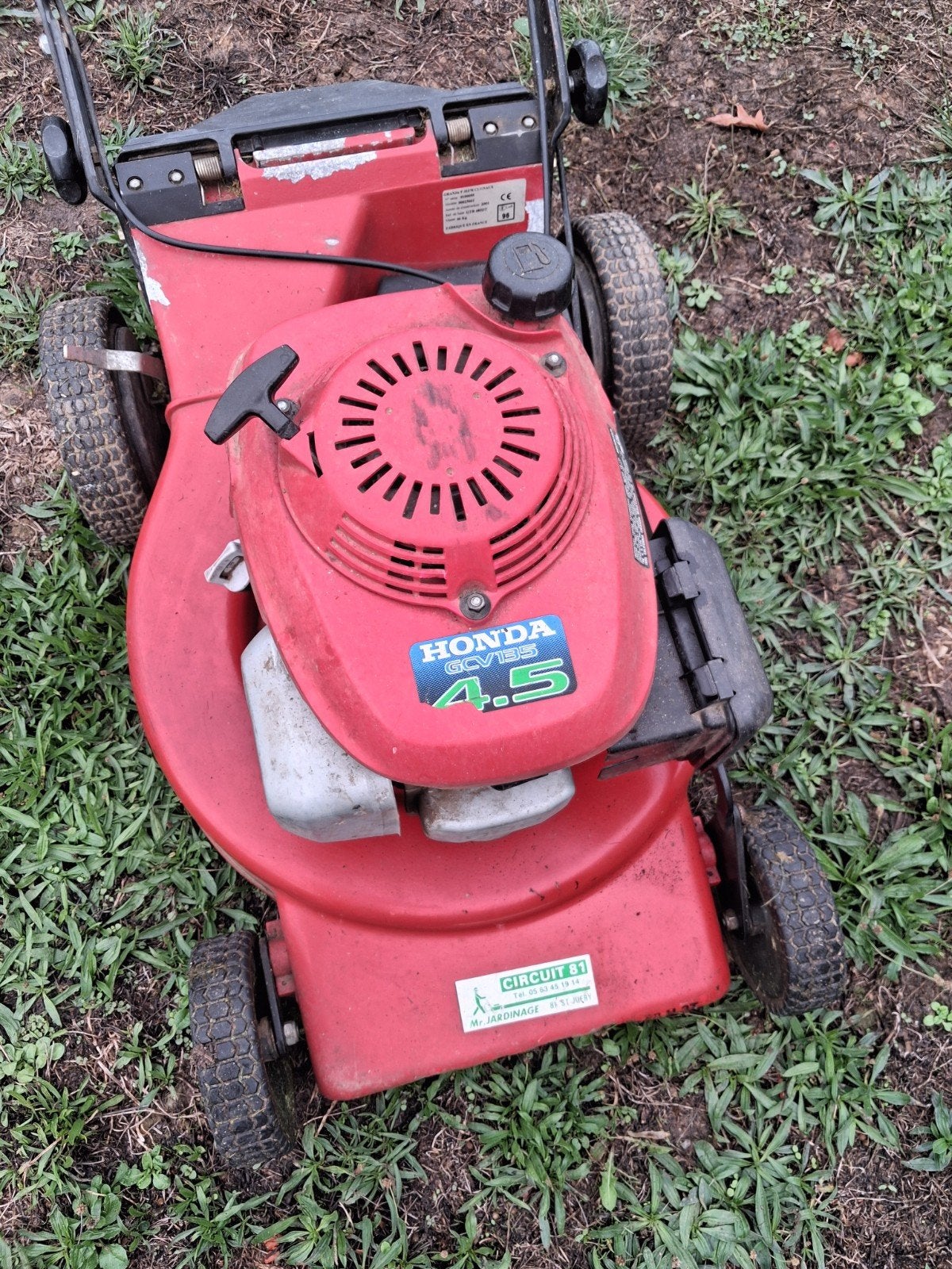 Grasmaaier Honda GVC135 4.5, Ophalen, Gebruikt, Honda., Benzine-grasmaaier