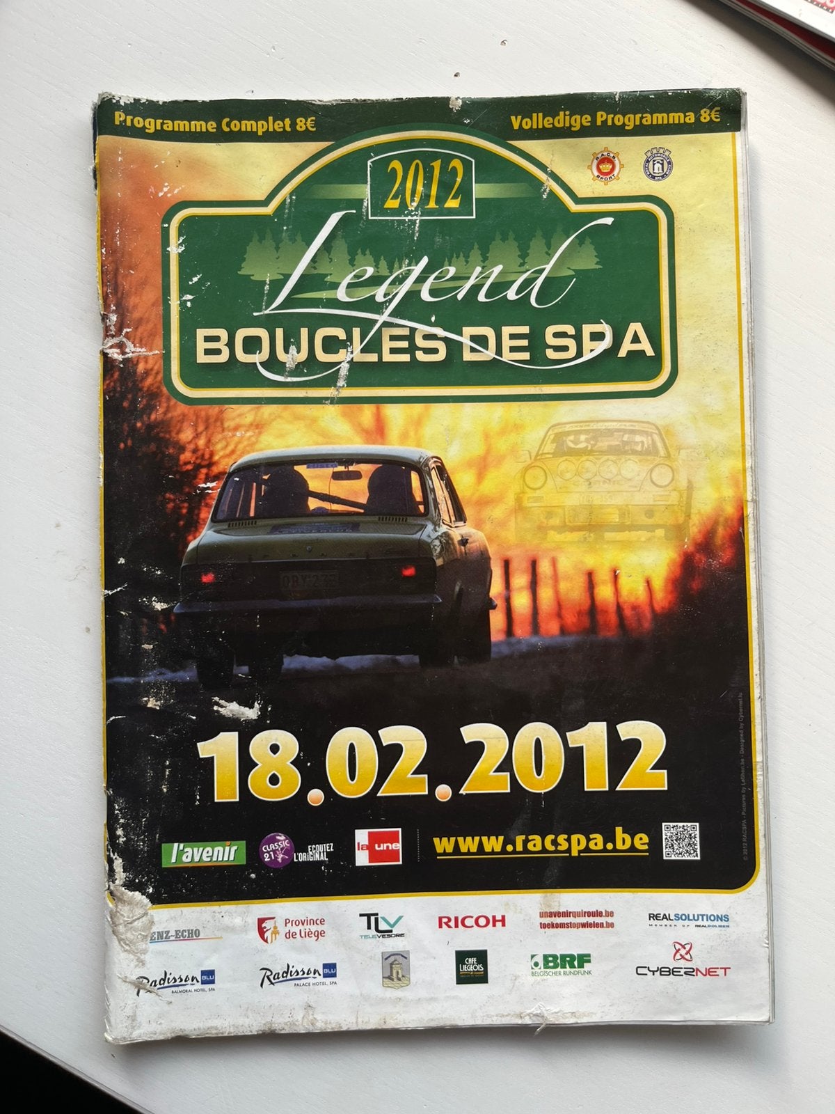 Legend Boucles Spa 2012-programma, Ophalen of Verzenden, Gelezen