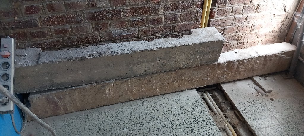 Linteaux, Enlèvement, Utilisé, Béton