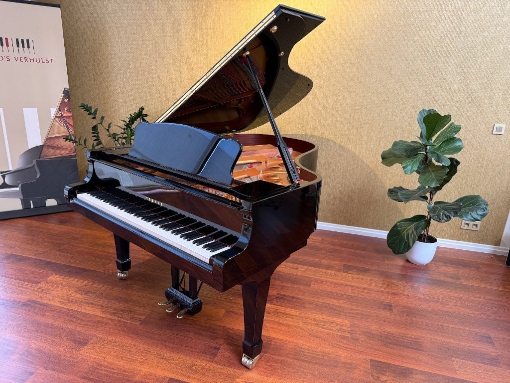Yamaha S4 vleugelpiano, Verzenden, Zwart, Zo goed als nieuw, Hoogglans