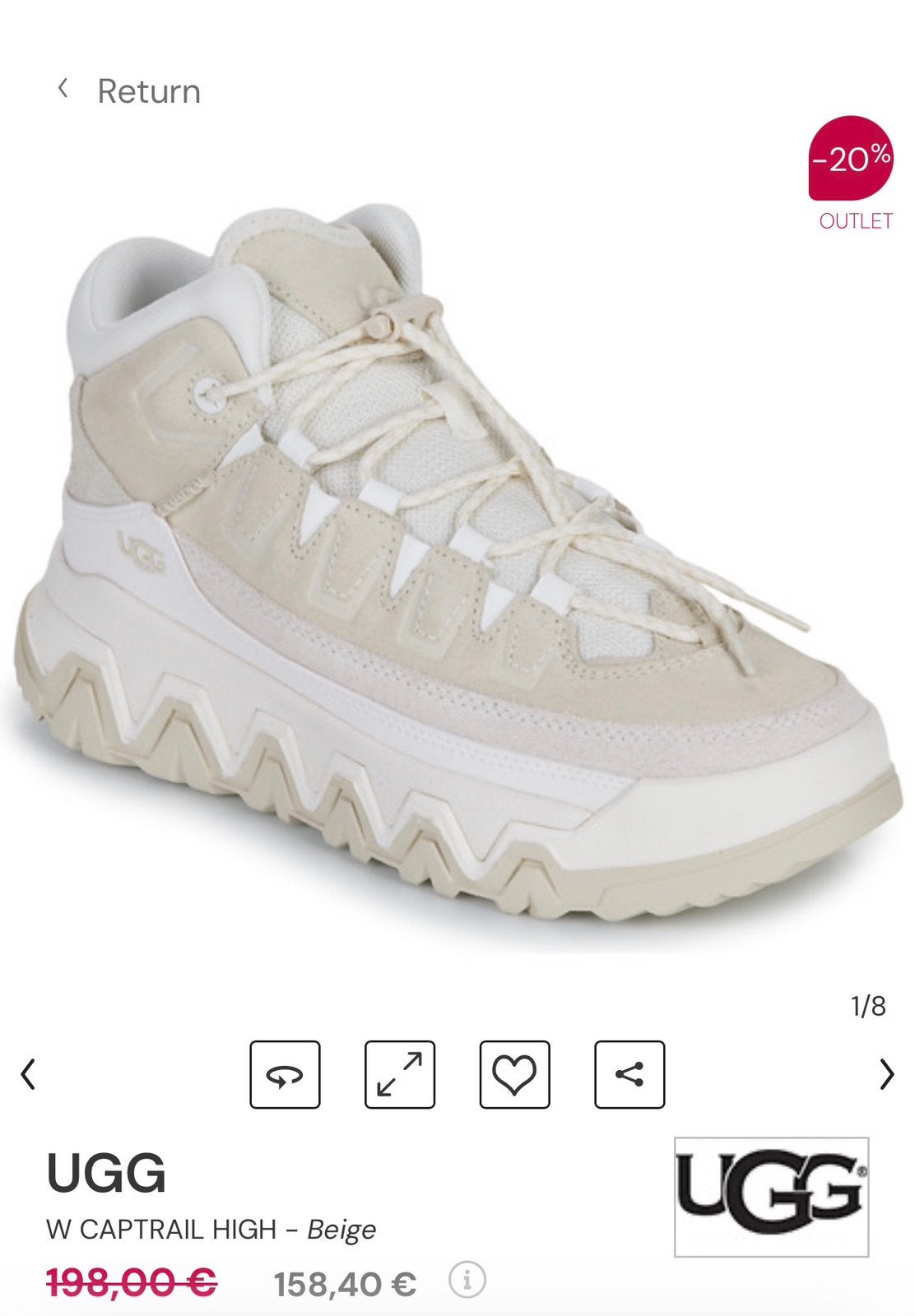 UGG Captrail high beige T38, Vêtements | Femmes, Chaussures, Beige, Sneakers et Baskets, Comme neuf, Enlèvement