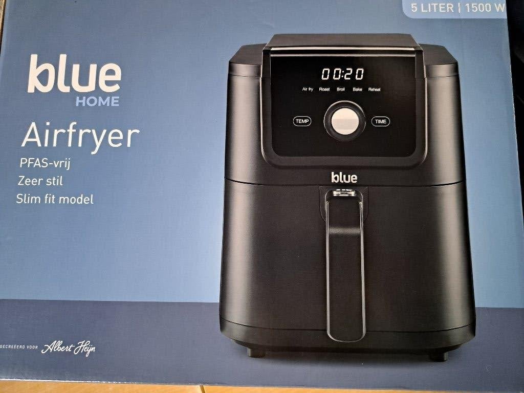 NIEUW IN DOOS: Blue Home Airfryer 5 Liter (1500W), Electroménager, Friteuses à air, Enlèvement ou Envoi, Neuf, Friteuse à air