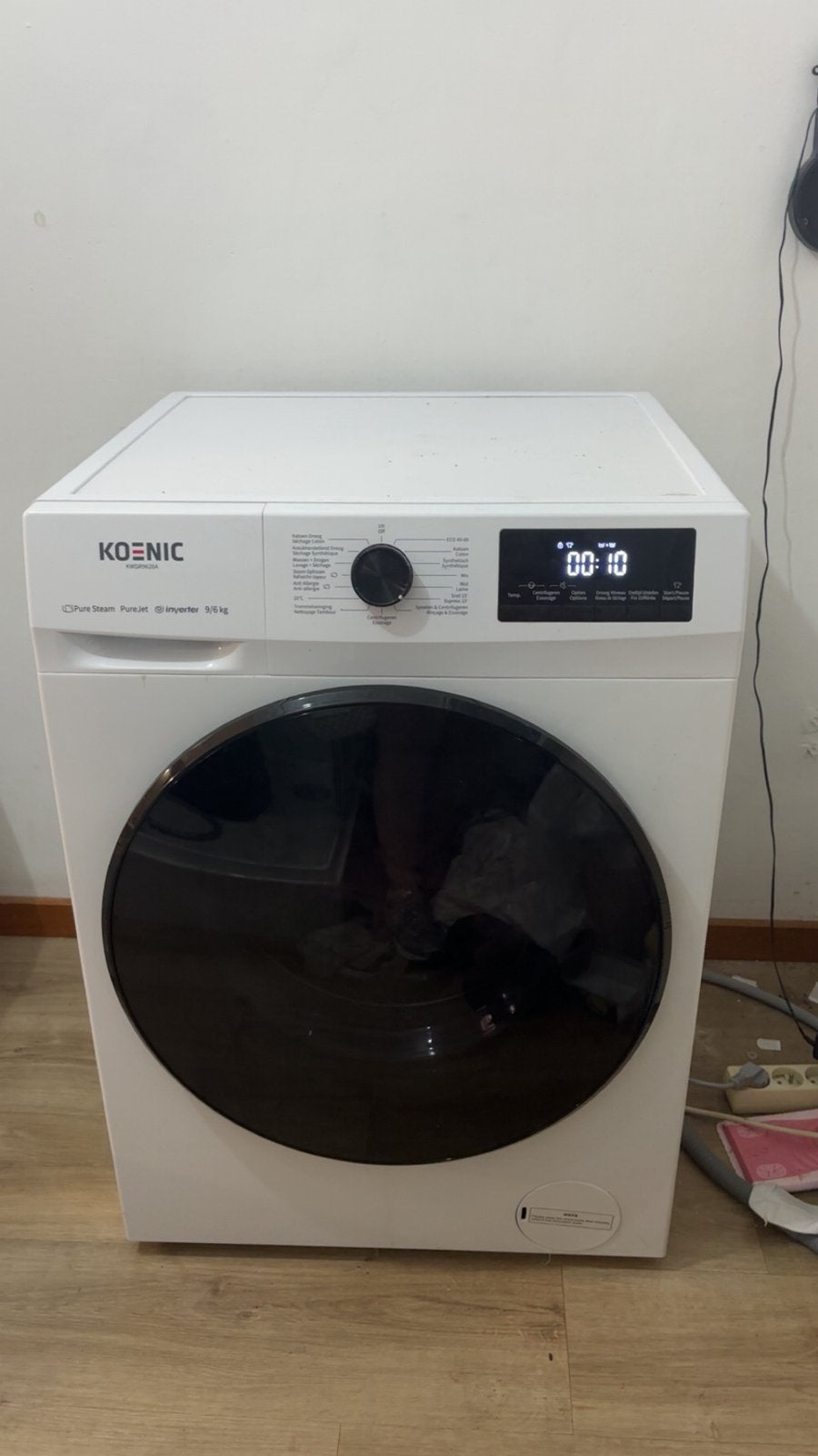 KOENIC Was-Droogcombinatie 9KG / 6KG – PERFECT WERKEND, Ophalen, Gebruikt