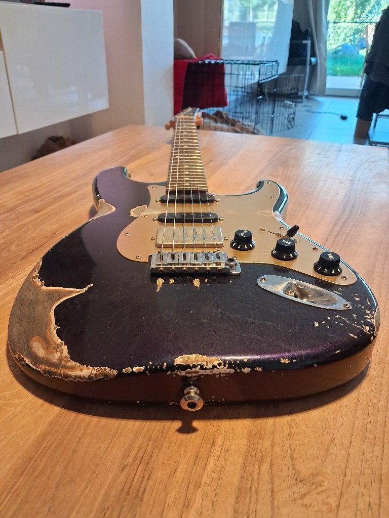 Haar stratocaster, Muziek en Instrumenten, Ophalen, Zo goed als nieuw, Solid body, Overige merken