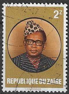 Zaire 1982 - Yvert 1089 - President Mobutu - 2 z. (ST), Postzegels en Munten, Verzenden, Gestempeld