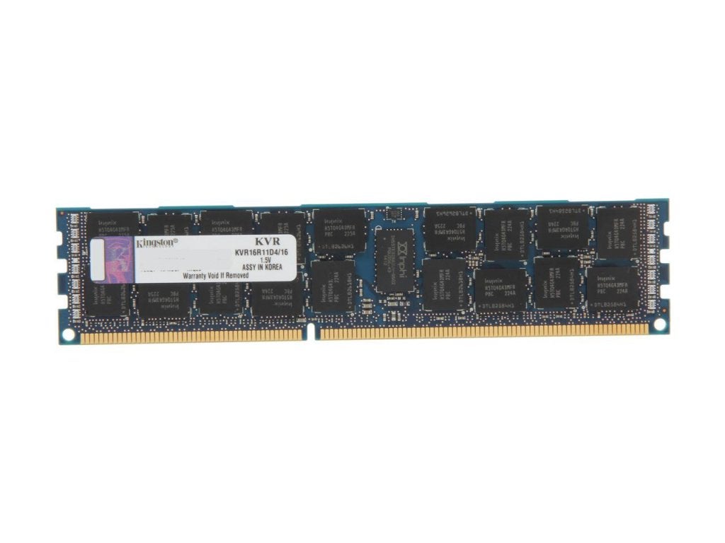 16GB 2Rx4 PC3-12800R DDR3-1600 ECC, Kingston KVR16R11D4/16