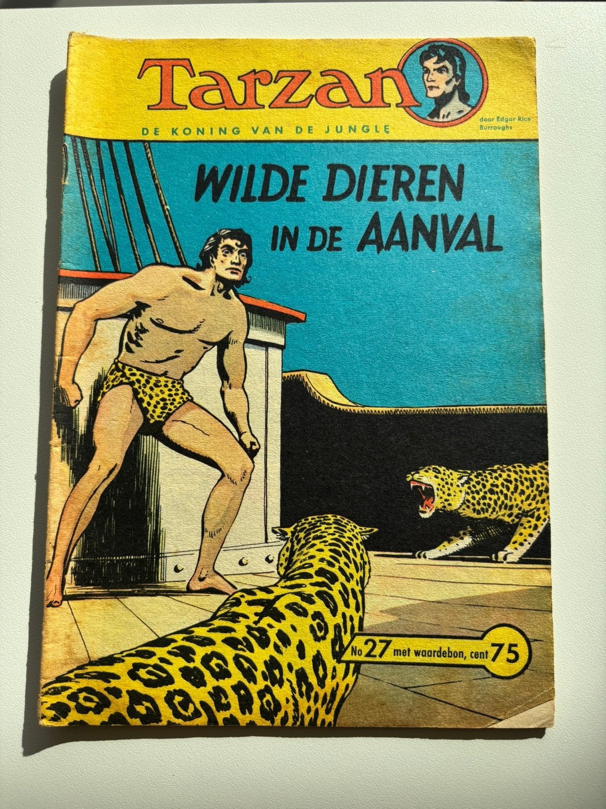 Tarzan strip nr 27 Wilde dieren in de aanval., Eén comic, Ophalen, Gelezen