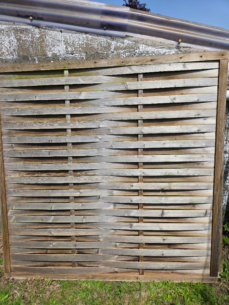 Tuinschermen Collstrop platen hout, Ophalen, Gebruikt, 180 tot 250 cm, Planken