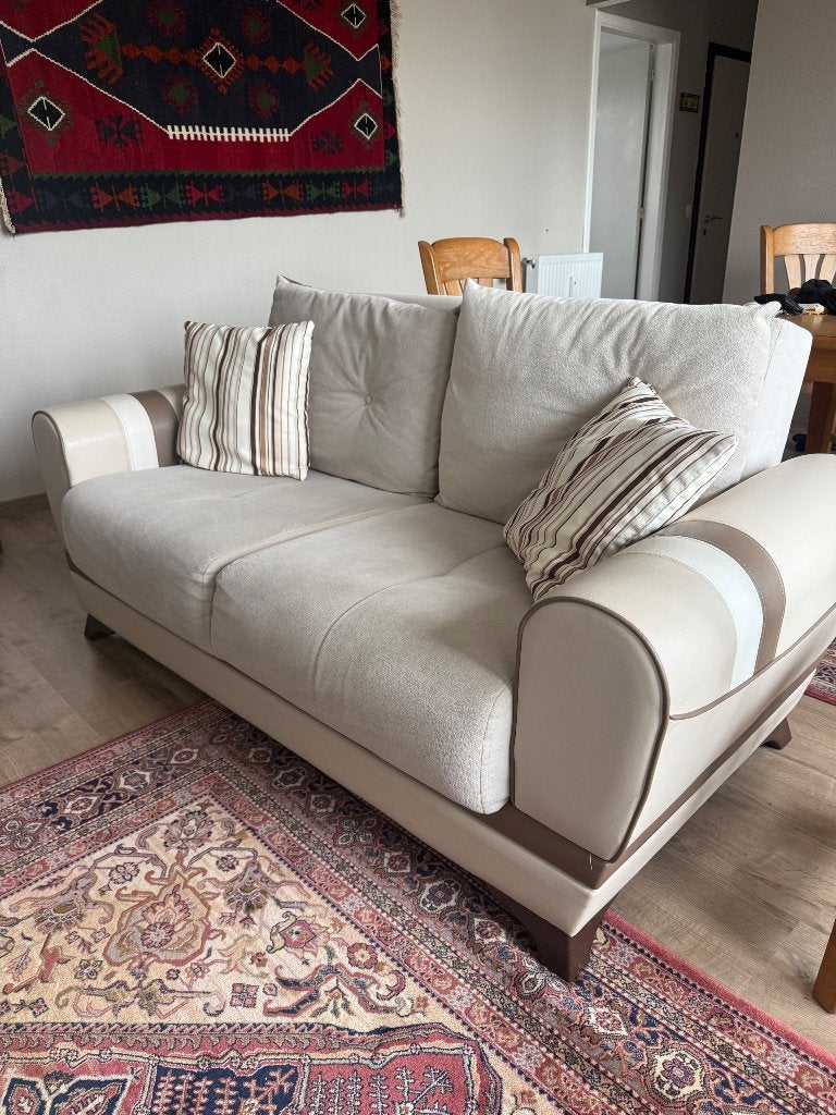 Zetel, Huis en Inrichting, Ophalen, Zo goed als nieuw, Vierpersoons of meer, Rechte bank