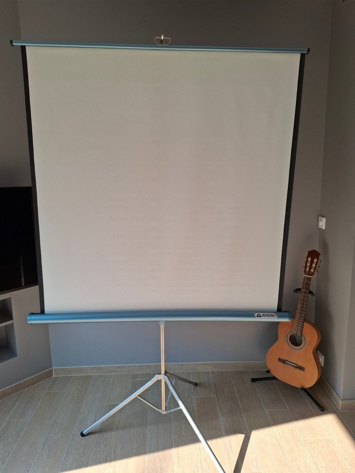 Ecran projection vintage Aurora Conqueror  (USA) 125x125, TV, Hi-fi & Vidéo, Écrans de projection, Enlèvement