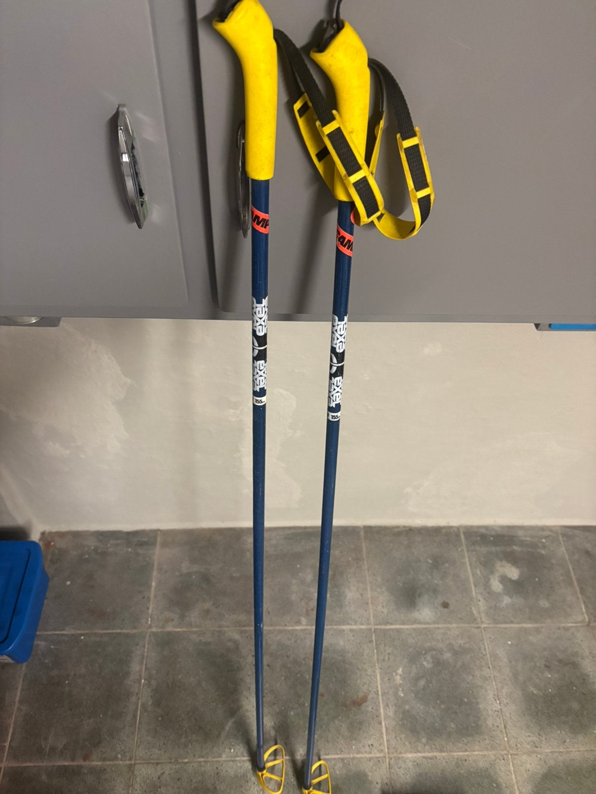 Langlauf stokken 155cm, Ophalen, Gebruikt, Stokken