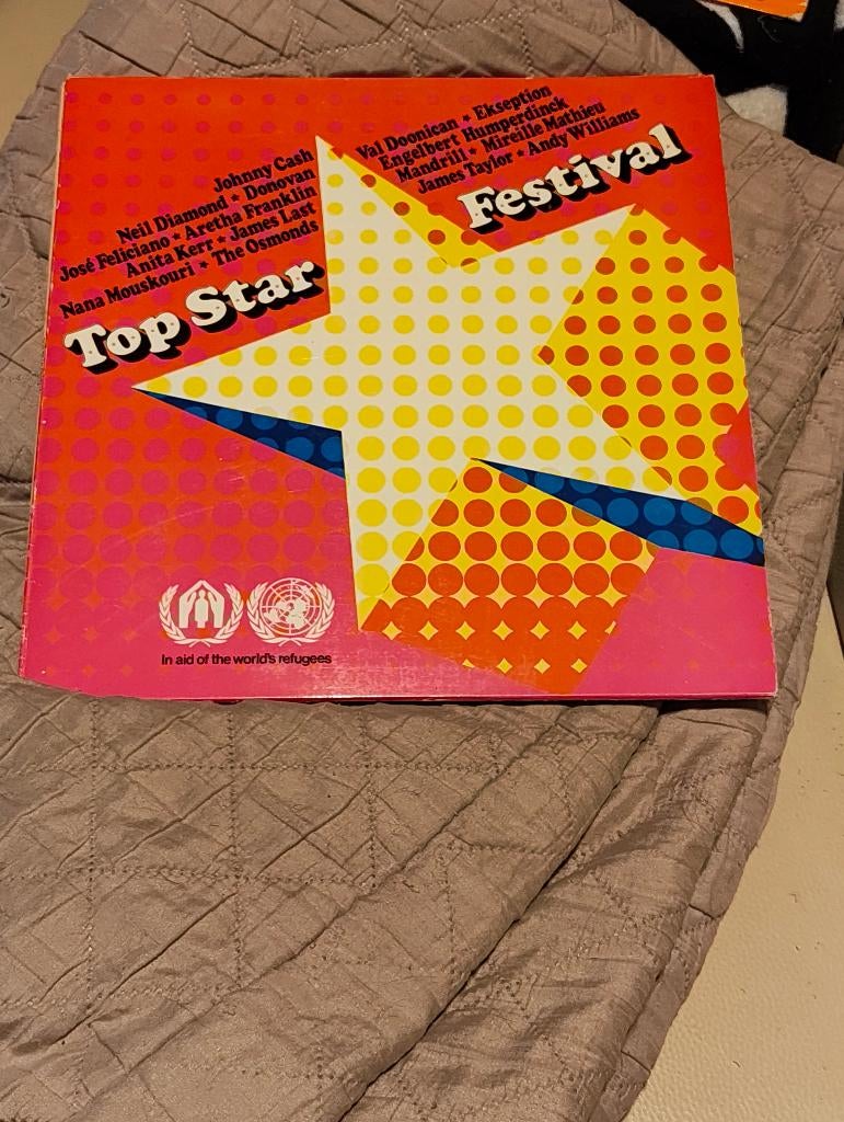 3 Lp's Top Star Festival, CD & DVD, Vinyles | Compilations, Envoi, Utilisé, Autres formats, Autres genres