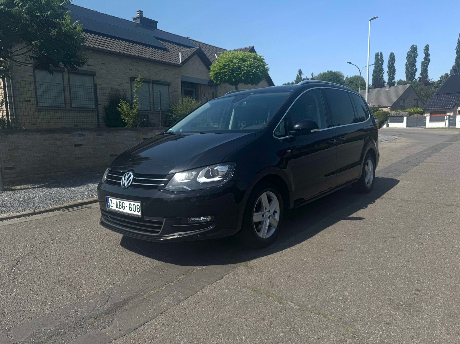 VW SHARAN 2014 217000KM 7 PLACES SERIE CUP PANO 2.0 TDI, Auto's, Zwart, Particulier, Te koop, Sharan