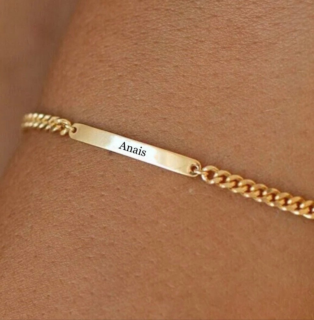 Bracelet personalise, Enlèvement, Comme neuf, Argent, Argent