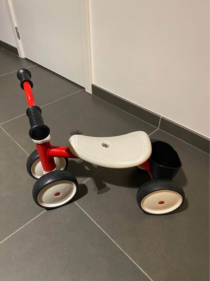 Kind loopfiets - Smoby Rookie Rood, Ophalen, Loopvoertuig