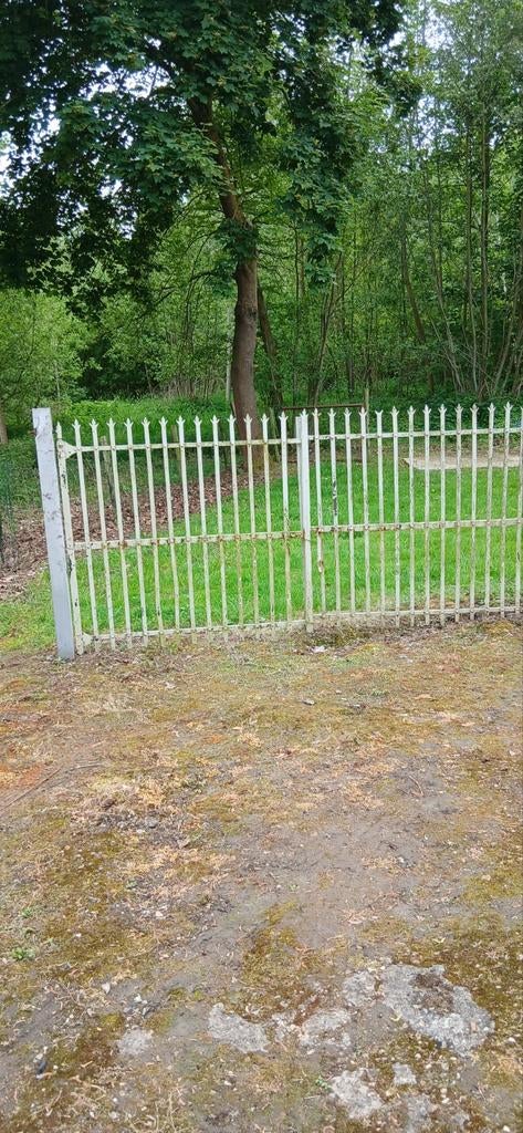 Metalen oud hek smeedijzer, Tuin en Terras, Ophalen