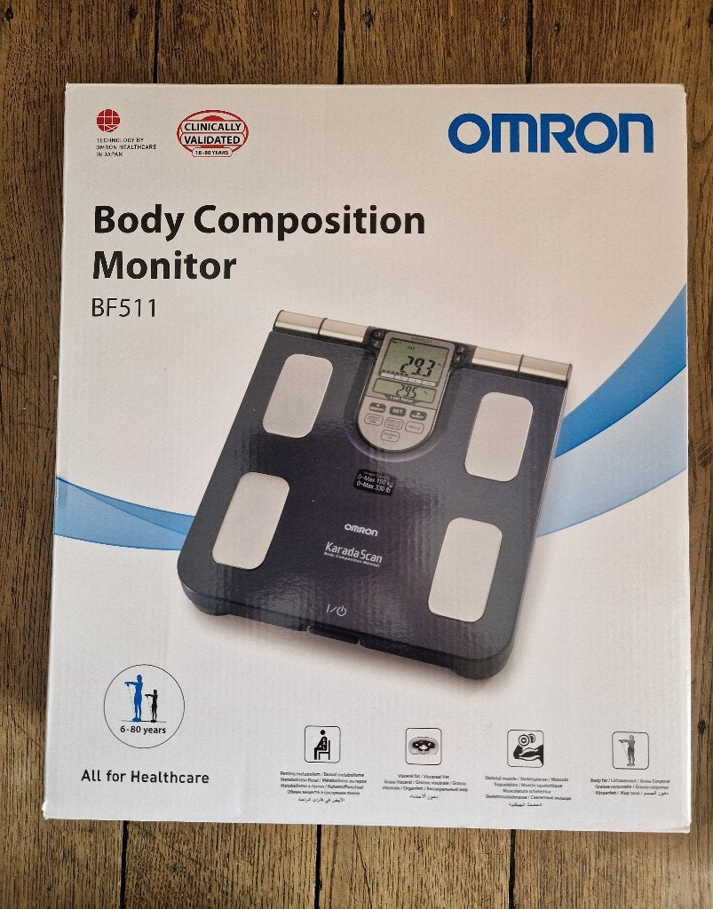 Omron BF511 professional body composition monitor, Elektronische apparatuur, Ophalen, 1 tot 500 gram, 100 kg of meer, Personenweegschaal