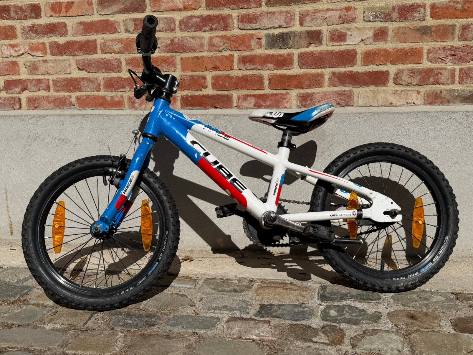Kinder mountainbike Cube - Race 160 - 16 inch, Fietsen en Brommers, Ophalen, Zo goed als nieuw, 16 inch